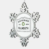 ファルマスへの侵入 スノーフレークピューターオーナメント (右)