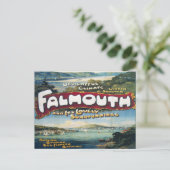 ファルマス休暇ヴィンテージイメージレトロトラベル ポストカード (スタンド正面)