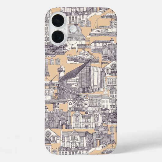 ファルマス トワール マルベリー サンド Case-Mate iPhoneケース (裏面)