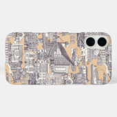 ファルマス トワール マルベリー サンド Case-Mate iPhoneケース (裏面 (横))