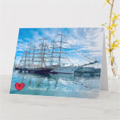 ファルマス・トールシップス・フェスティバル　コーンウォール　写真 カード (黄色い花)