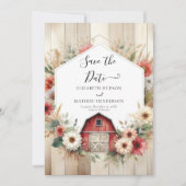 ファルユニークミヤード納屋周囲の庭結婚ズ セーブザデート (正面)