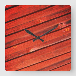 ファルレート、標準的なスウェーデンのファルンの色 スクエア壁時計