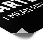 ファル最高のターは父親の日に生まれた父親のパパを意味する ポスター (角)