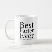 ファル最高のター |ブラックおもしろい文字の引用文 コーヒーマグカップ (左)