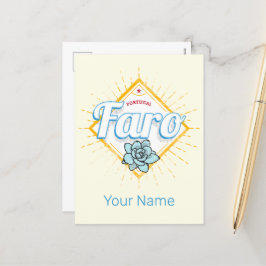 ファロアルガルヴポルトガルレトロ多肉食ヴィンテージ シーズンポストカード