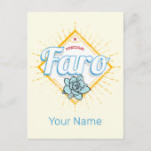 ファロアルガルヴポルトガルレトロ多肉食ヴィンテージ シーズンポストカード (正面)