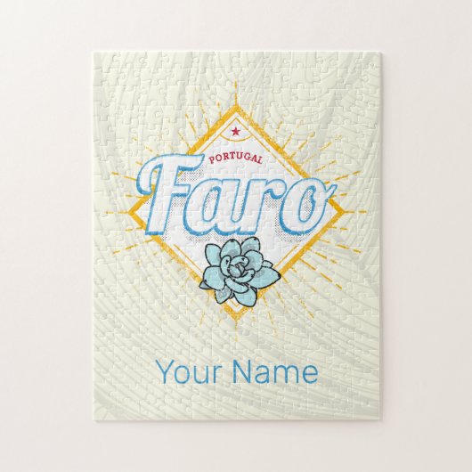 ファロアルガルヴポルトガルレトロ多肉食ヴィンテージ ジグソーパズル (縦)