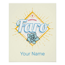 ファロアルガルヴポルトガルレトロ多肉食ヴィンテージ ポスター