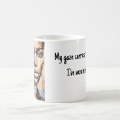 ファロシティ鮮やかピクセルアートポートレート コーヒーマグカップ (中央)