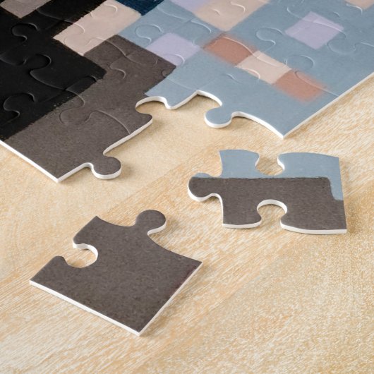 ファロシティ鮮やかピクセルアートポートレート ジグソーパズル (側面)