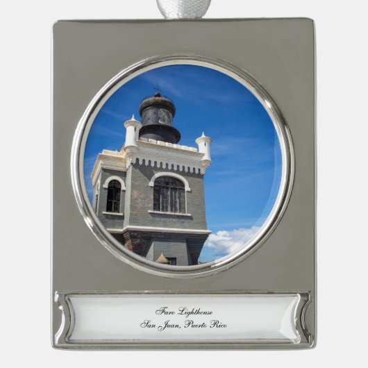 ファロライトハウス シルバープレートバナーオーナメント (正面)