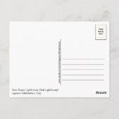 ファロロッソライトハウスレッドイタリアポストカード ポストカード (裏面)