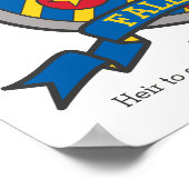 ファロン少年たちF名は紋章の盾のポスターを意味する ポスター (角)