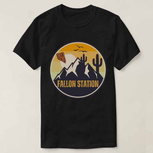 ファロン駅 ネバダ州 Tシャツ (デザイン正面)