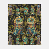 ファローイグアナ フリースブランケット (正面)