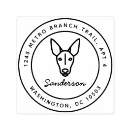 ファローハウンドドッグ差出人住所スタンプ自己インキング セルフインキングスタンプ