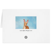 ファロー絵画ハウンド – Cuteオリジナルドッグアート (裏面横)