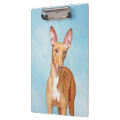 ファロー絵画ハウンド – Cuteオリジナルドッグアート クリップボード (左)