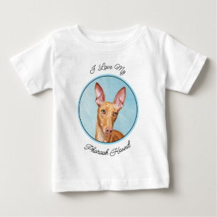 ファロー絵画ハウンド – Cuteオリジナルドッグアート ベビーTシャツ