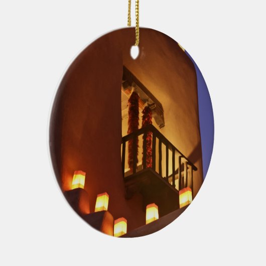 ファロ伝統的リトはadobeの構造を照らす セラミックオーナメント (右)