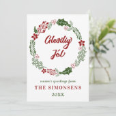 ファロ語 クリスマスおめでとうございます、カスタム シーズンカード (スタンド正面)