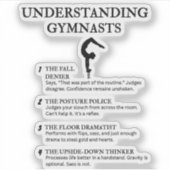 ファンおもしろいとアスリートの体操引用文 シール (正面)