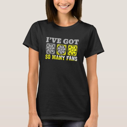 ファンがたくさんいるPC自作マニア Tシャツ (正面)