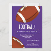ファンすごいサッカーゲーム紫パーティー 招待状 (正面)