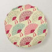 ファンとのシームレスなパターン。  ラウンドクッション (裏面)