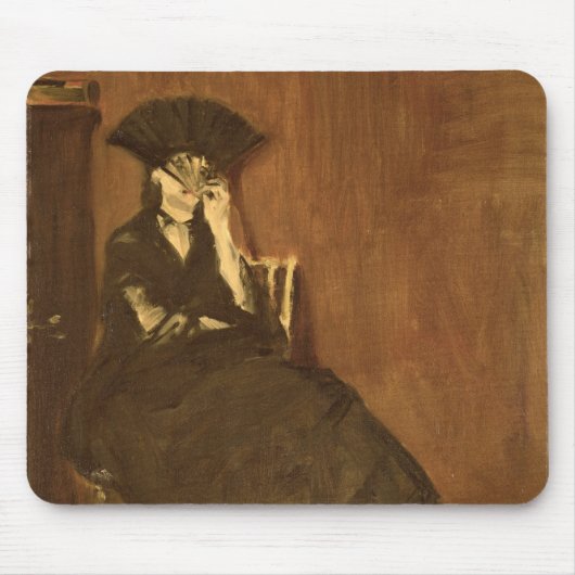 ファンとのManet |ベルト・モリゾ、1872年 マウスパッド (正面)