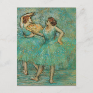 ファンとダンサーEdgar Degas ポストカード