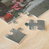 ファンと絵画バラで静物生活 ジグソーパズル (側面)