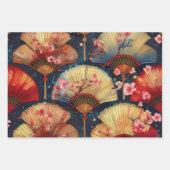 ファンと花 ラッピングペーパーシート (正面2)