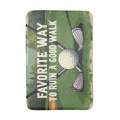 ファンのための可愛いゴルフのユーモアのバスルームの装飾 バスマット (正面縦)