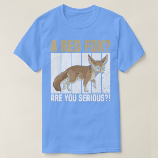 ファンのためのFennecのための深刻な引用文のための赤 Tシャツ (デザイン正面)