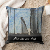 ファンのように輝くゴッホ クッション (ブランケット)