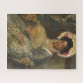 ファンのイザベラ・サイモン・マリアートの若い女性 ジグソーパズル (横)