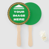 ファンのセットパーソナライズされた- – イメージの追加/文字 ハンドファン (正面&裏面)