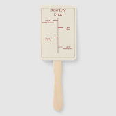 ファンのセット ハンドファン (裏面)