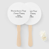 ファンのセット ハンドファン (正面&裏面)