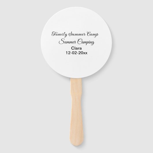 ファンのセット ハンドファン (正面)