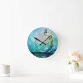 ファンのダンサーの円形の時計 ラウンド壁時計 (ホーム)