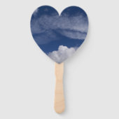 ファンの上の青い空と白い雲 ハンドファン (裏面)