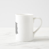 ファンの前の夏の猫デザイン | 犬デザイン ボーンチャイナマグカップ (右)