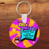 ファンの女の子ユナイト！漫画ブックインスパイアキーチェーン キーホルダー (正面)