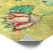 ファンの女性，グスタフクリムト,1907,アールヌーボー，ヴィンタグ ポスター (角)