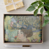 ファンの女性,グスタフクリムト,1907,アールヌーボー,ヴィンタグ 薄葉紙 (ギフト)