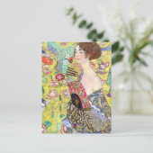 ファンの女絵を描性 ポストカード (スタンド正面)