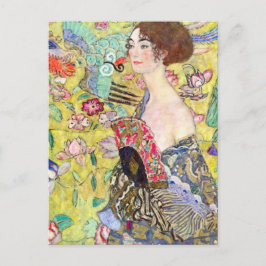 ファンの女絵を描性 ポストカード